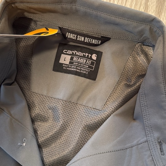 NWT Carhartt Men's Force Sun Defender Short Sleeve - Picture 3 of 7